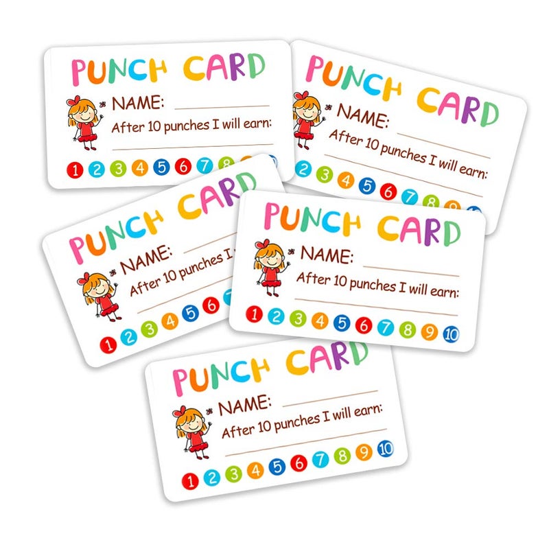 IVON Punch Card  100pcs Reward Incentive Card for Teacher  Behavior Chart for Kids  Homeschool Classroom Supplies for Motivation - Image 5